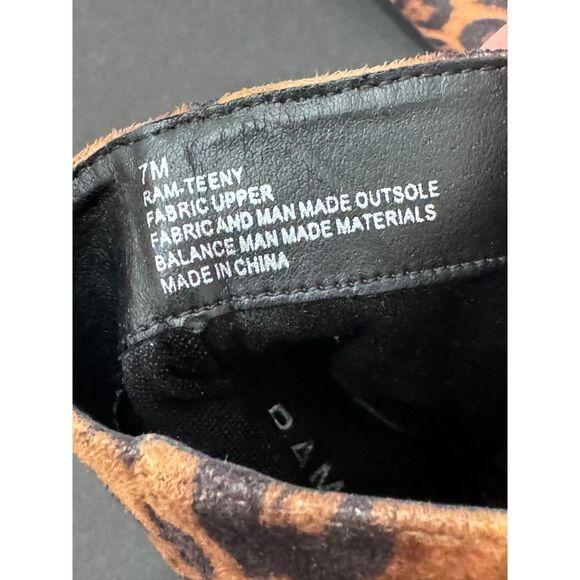 Rampage Leopard Animal Print Ram-Teeny Ankle Boots Pointed Toe Mid Heel Size 7 - Picture 7 of 8